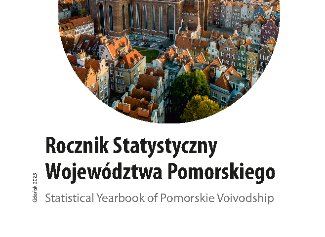 Angielski  White background; the publication date appears at the top; two circles are in the center, with a photograph inside the outer circle; the publication title is below.