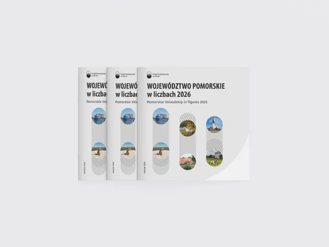 Cover mockup for the publication Pomorskie Voivodeship in Figures 2026