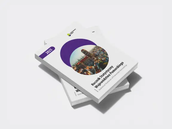 Białe tło, u góry data wydania publikacji, po środku dwa koła, w kole zewnętrznym zdjęcie, poniżej tytuł publikacji.