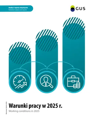 Powiększ obraz: Cover of the publication Working conditions in 2025